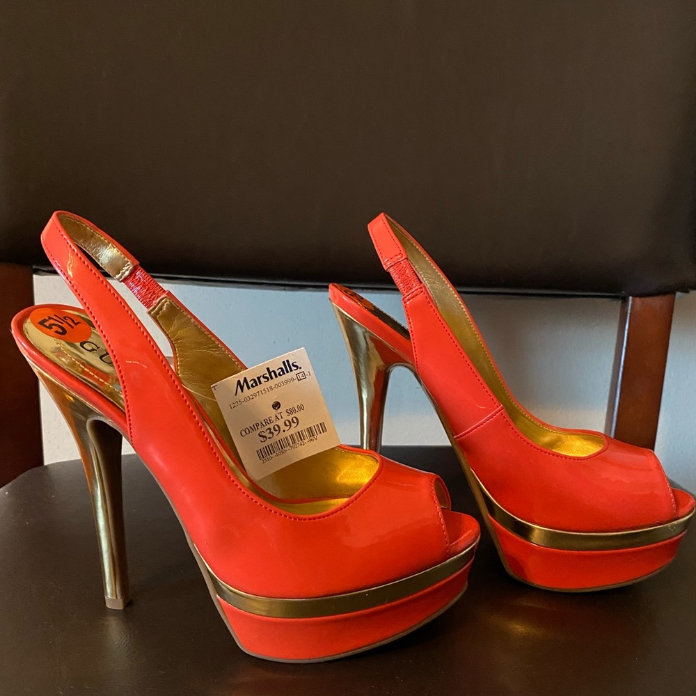 Never used. High heels with platform